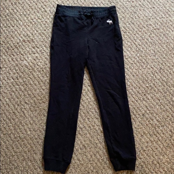 black abercrombie joggers leggings - Picture 1 of 3